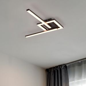 Lampada da soffitto design nera, Mahad, 17W, 3000K LED