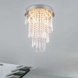Lampadario design cromato, Sjon, 18W, bianco regolabile tra caldo e freddo LED, dimmer in 3 fasi