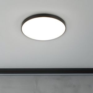 Plafoniera nera in plastica, Sharde, 18W, 4000K LED, IP44