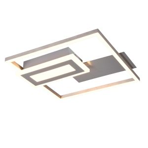 Plafoniera design in nichel, Shun, 22W, 3000K LED