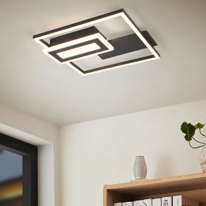 Plafoniera design nera, Shun, 22W, 3000K LED