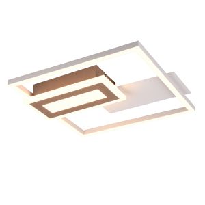 Plafoniera design grigia, Shun, 22W, 3000K LED