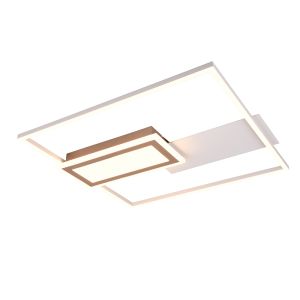 Plafoniera design grigia, Shun, 32W, bianco regolabile tra caldo e freddo LED