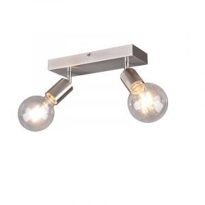 Faretto da soffitto moderno in nichel, Odin, con interruttore