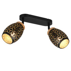 Faretto da soffitto moderno nero, Delana