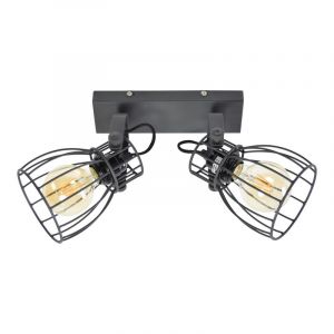 Faretto da soffitto nero industriale, Lidia