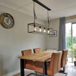 Lampada a sospensione nera industriale, Redox