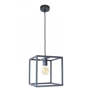 Lampada a sospensione grigia industriale, Redox