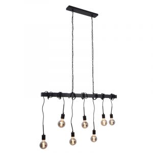 Lampade a sospensione per tavolo da pranzo nera industriale, Kezban