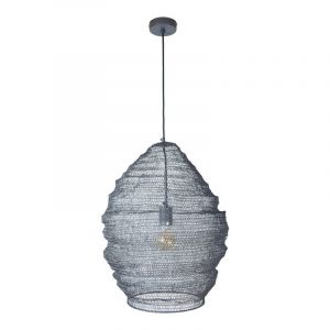 Lampada a sospensione nera industriale, Lida