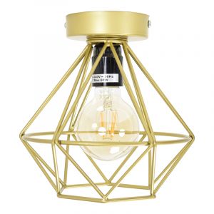 Lampada da soffitto dorata industriale, Merlon