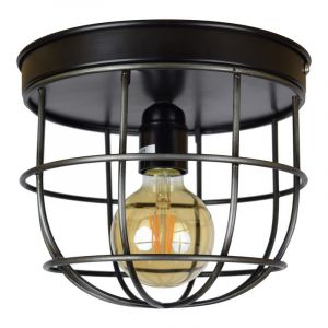 Lampada da soffitto nera industriale, Nova