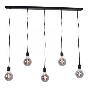 Lampada a sospensione nera industriale, Bolb