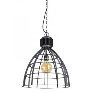 Lampada a sospensione nera industriale, Redstar