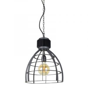 Lampada a sospensione nera industriale, Redstar