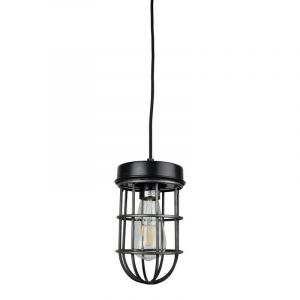 Lampada a sospensione nera industriale, Nova