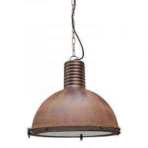 Lampade a sospensione per tavolo da pranzo color ruggine industriale, Descon