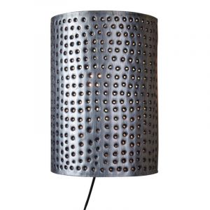 Applique da parete in zinco industriale, Fawwaz