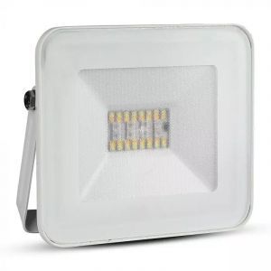 Proiettore smart moderno bianco, Leander, 20W, colore regolabile LED, IP65