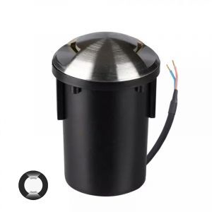 Faretto da esterno a pavimento argento moderno, Marcus, IP67
