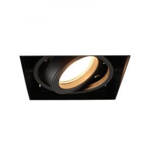 Faretto da incasso senza cornice nero moderno, Joost