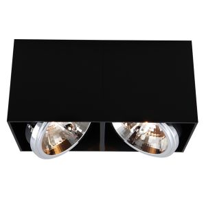 Faretto da superficie nero moderno, Harup