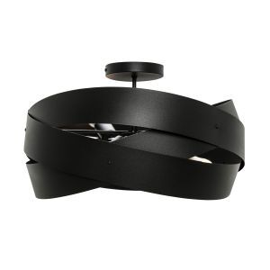 Lampada da soffitto nera moderna, Tanno