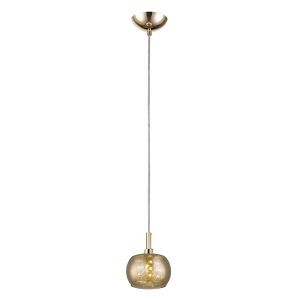 Lampada a sospensione dorata design, Krystel