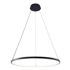 Lampada a sospensione nera design, Kubra, 28W, bianco regolabile tra caldo e freddo LED