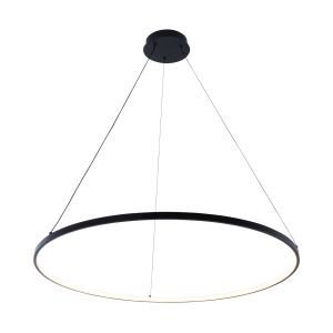 Lampada a sospensione nera design, Kubra, 36W, bianco regolabile tra caldo e freddo LED