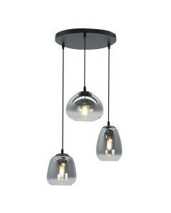 Lampada a sospensione grigia design, Semra