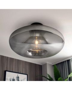 Plafoniera grigia design, Eve