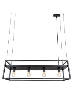 Lampada a sospensione nera industriale, Frama