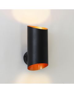 Lampada da parete up down nera moderna, Dillan