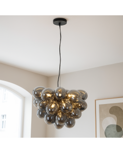 Lampada a sospensione grigia design, Cyril