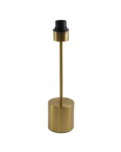 Lampada da tavolo senza paralume in ottone in alluminio, Rika, con interruttore