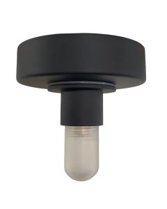Rosone lampada nero in plastica, Aafje, IP44