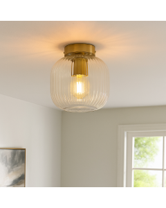 Lampada da soffitto trasparente design, Charlois