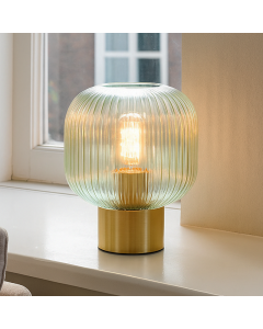 Lampada da tavolo verde design, Charlois, con interruttore