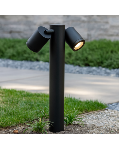 Lampada da esterno nera moderna, Clevor, IP44