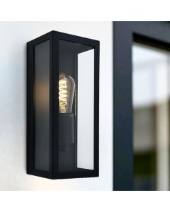 Lampada da esterno nera moderna, Senne, IP44