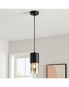 Lampada a sospensione nera moderna, Huy