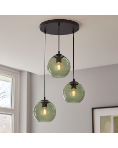 Lampada a sospensione verde design, Giada