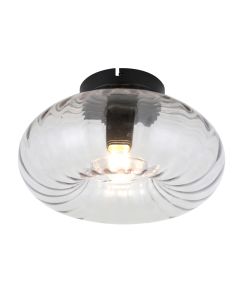 Lampada da soffitto ambrata retrò, Diane