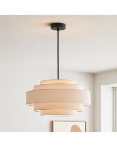 Lampada a sospensione beige moderna, Timmy