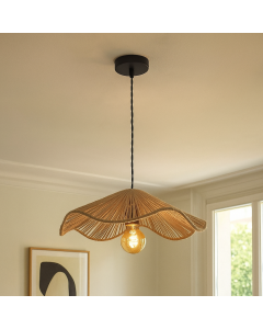 Lampada a sospensione marrone rustica, Annelot