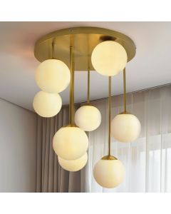 Lampada da soffitto in ottone design, Stacy