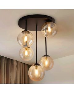 Lampada da soffitto ambrata design, Stacy