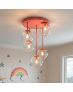 Lampada da soffitto rosa design, Stacy
