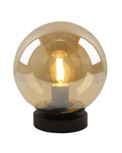 Lampada da tavolo ambrata moderna, Jelly, con interruttore